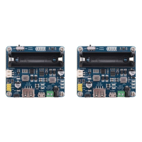 2X Waveshare Solar Power Management Module for 6V-24V Solar Panel,Supports MPPT Function,USB Connection Battery Charging