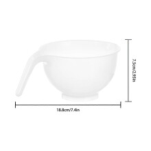 (1000ml) Odmerka na pečenie, 500 ml/1000 ml plast, tepelne odolná, číre značenie