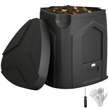 Compostbak voor buiten, 240 liter, met 3 deuren.