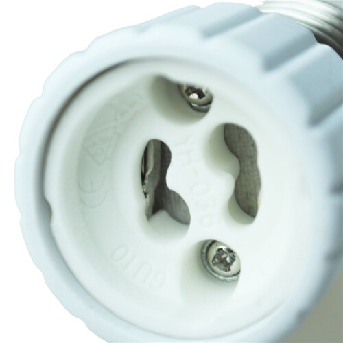 2X E27 to Gu10 Extend Base Led Cfl Light Bulb Lamp Adapter Converter Screw Socket 1