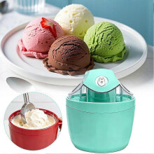 (White) Sähköinen jäätelökone Keltainen Pieni Koti Mini Sorbet Jogurttikone