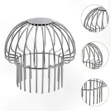 (Argent, for 100mm to 110mm) Regenpijpfilter, roestvrij roestvrijstalen bladfilter voor regenpijpen van 40-50 mm.