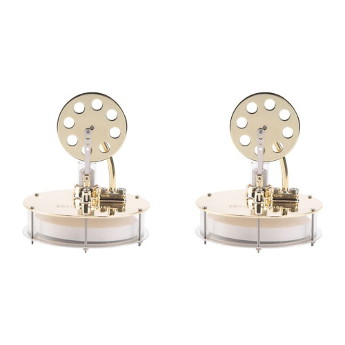 2X Low Temperature Stirling Engine Model Steam Power Science to Make Physical Experiment Toys Model Ornaments