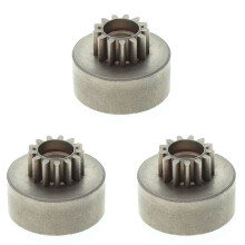 3X RC Car 13T Clutch Bell Pinions Gear Metal for 1:8 RC Car HPI HSP Axial Redcat Himoto Hi Speed