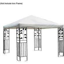 (single layer) Vervangende luifel, compatibel met grillpaviljoen, partytent, 300D polyester, waterdicht en UV-bestendig.