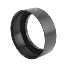 (49mm) Pare-soleil en métal noir, compatible avec les objectifs à filetage standard de 55 mm.