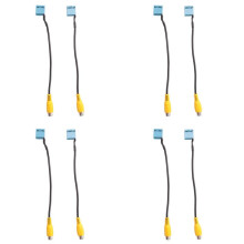8 PeçAs Câmera Retrovisora de Carro RCA VíDeo Câmera Reversa Converter Cabo Para-MIB RCD330 RCD330G