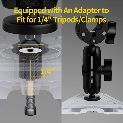 For Starlink  Tripod Adapter 2-in-1 Kickstand Adjustable Pole Adapter Mount for Starlink Multiple Use Pipe Adapter