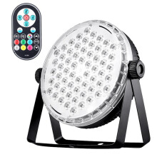 Stage Lights 60 LED RGBW Par Lights, Party DJ Disco Strobe Light, Remote Control Control Activated US Plug