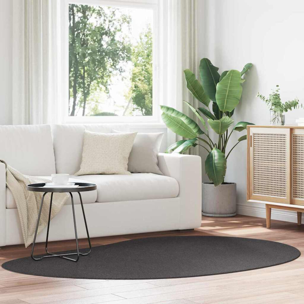 Vidaxl Area Rugs Huarte Anthracite 140 X 200 Cm Polyester