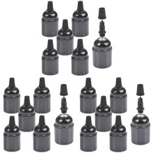 18 Pack Bakelit Lampen Fassung E26 / E27 Lampen Fassung Vintage Lampen Fassung ES Schraube Lampen Fassung für Decke / Anhänger / Boden