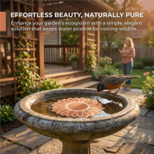 3Pcs Bird Bath Copper Purification Disk Water Cleaning Discs for All-Season Outdoor Birdbaths, Bowls, Garden Fountains