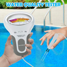 2-in-1 Portable Digital pH and Chlorine Tester for Swimming Pool Water Quality