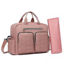 Borsa fasciatoio - Ampia capacità con tasche termiche e fasciatoio, borsa mamma e bambino con tracolla, rosa