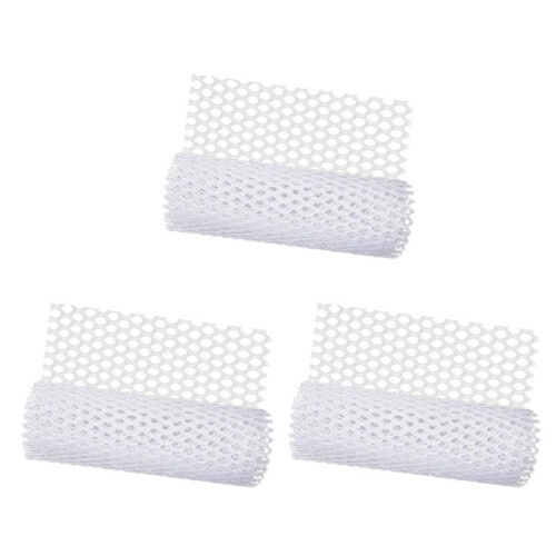 3X Reusable Plastic Chicken Wire Fence Mesh  Durable Hexagonal Mesh DIY Project (White)