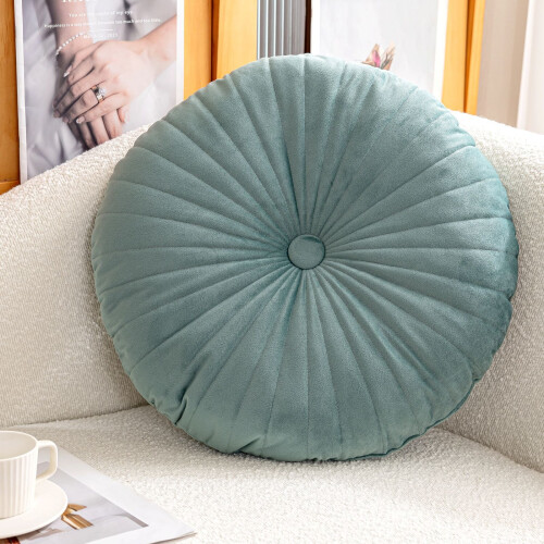 Coussin rond en velours 45 cm 1