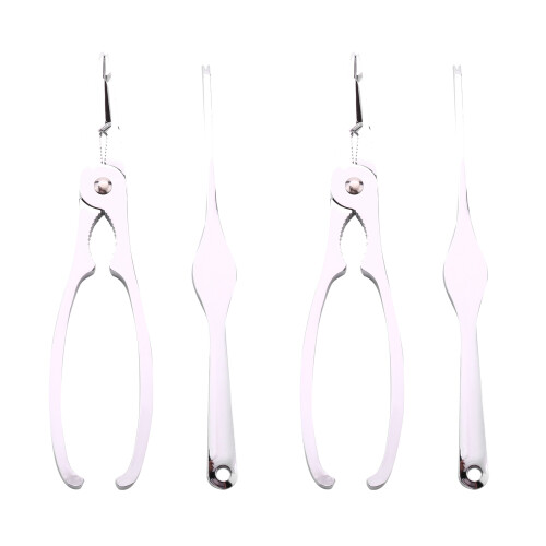 2X Seafood Cracker Pick Set 2Pcs Stainless Steel for Crab Lobster Fork Useful Utensils Home Kitchen Cooking Tool Gadgets