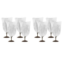 8 Pack Pflanzenabdeckungen Frostschutz 24X 32Zoll Winter Kälte Frostschutzdecke mit Kordelzug für Den AußEnbereich