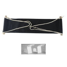 (Black foot hammock) Hamaca portátil plegable, para acampar senderismo y actividades en jardín, nailon resistente con tejido transpirable