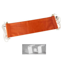 (Orange foot hammock) Hamaca portátil plegable, para acampar senderismo y actividades en jardín, nailon resistente con tejido transpirable