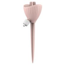 (Pink) Laiska itsekastelulaite ruukkukasveille, PP-muovia, säädettävällä venttiilillä, kynnenmuotoinen kiinnitys, 17,7 cm, lomakäyttöön