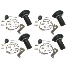 4Set für Virago XV535 1990-2001 XV 535 Motorrad Vergaser Reparatur Satz Kolbenmembrandichtung