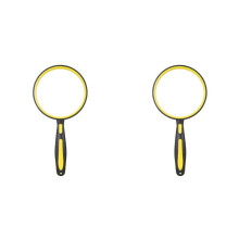 2X Portable Yellow Magnifying Glass 110mm Diameter Lens is Suitable for Reading Books and Newspapers for the Elderly