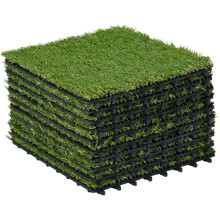 Kunstgrastegels 25 mm, drainage gazonvloer, verpakking van 10 stuks