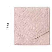 (Pink) Portable Jewelry Bag for Travel, Large Capacity Dustproof Storage with Multiple Pockets