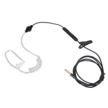 (Black) Yhden korvan säteilysuojatut 3,5 mm langalliset kuulokkeet, yhteensopivat älypuhelimiin, tabletteihin ja kannettaviin tietokoneisiin