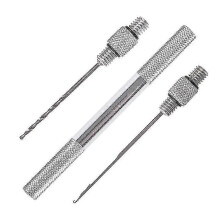 3in1 Carp Fishing Bait Needle Boilie Drill Stringer Needle Non-Slip Alu Alloy Starlight