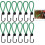 12 Pieces Elastic Bungee Cords with Hooks for Tarp Camping 1