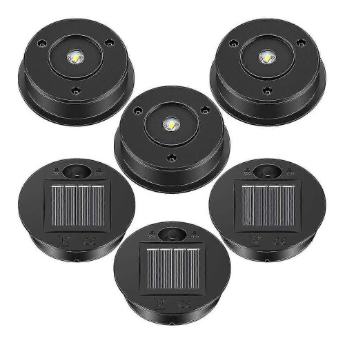 6 Pcs Solar Lights Replacement Top 7 Solar Lantern Parts LED Lid as shown