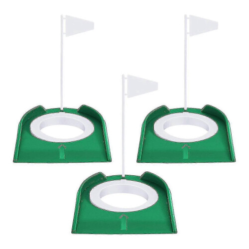 3 Pcs Golf Putting Hole Accessories and Putters