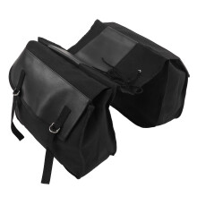 Portable Mountain Bike Rear Trunk Bag Large Capacity for Cycling Black
