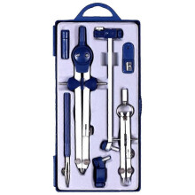 Ensemble de 9 compas de géométrie pour dessin technique, outil d'ingénieur
