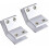 2 Pack Adjustable Aluminum Alloy Glass Clamp Bracket 10-12mm Shelf Support 1