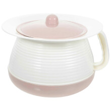 Adult Chamber Pot with Lid for Elderly Odor Isolation 20.8x20.8x15.5cm 1Pack Assorted Color 23x21cm