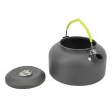 1.3L Camping Kettle Anodized Aluminum Alloy High Temp Resistant Insulated Outdoor Tea