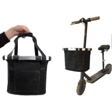 Eléctrico Asociado Cesta Plegable Bicicleta Frente Almacenamiento Shrink - Lona Cierre 26-27s