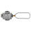 CAMPINGMOON Gas Saver Plus Converter Shifter Refill Flat Tank Conversion Adapter Silver 1