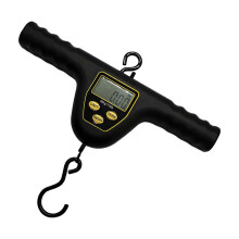 Ergonomic Fishing Scale 50kg Foldable Hook Tare Function Accurate Multicolor