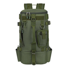 Sac à dos de pêche étanche avec porte-cannes, sac multi-compartiments, vert, pour kayak et camping