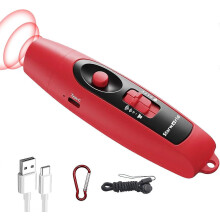 Rechargeable 120dB Bear Horn 4 Volume 3 Tones 0.5 Mile LED Safety Light Hiking Camping