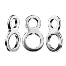 304 Stainless Steel Double Hole Fishing Swivels Heavy Duty Smooth Rotation 20 Pack