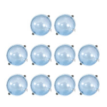 10Uds Transparente Hollow Pesca Flotar Conjunto Ajustable Flotabilidad Duradero ABS Superficie Bubble Flotadores