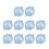 10Pcs Clear Hollow Fishing Float Set Adjustable Buoyancy Durable ABS Surface Bubble Floats 1