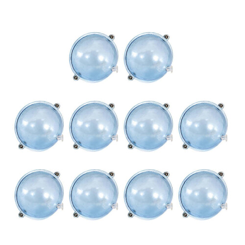 10Pcs Clear Hollow Fishing Float Set Adjustable Buoyancy Durable ABS Surface Bubble Floats