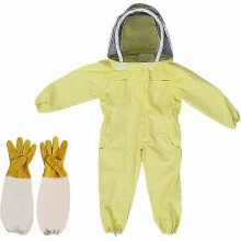 Imker-Overall für Kinder mit Schutzhandschuhen