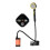 7800mAh Portable Rechargeable Shower Pump with Smart Digital Display Orange 1
